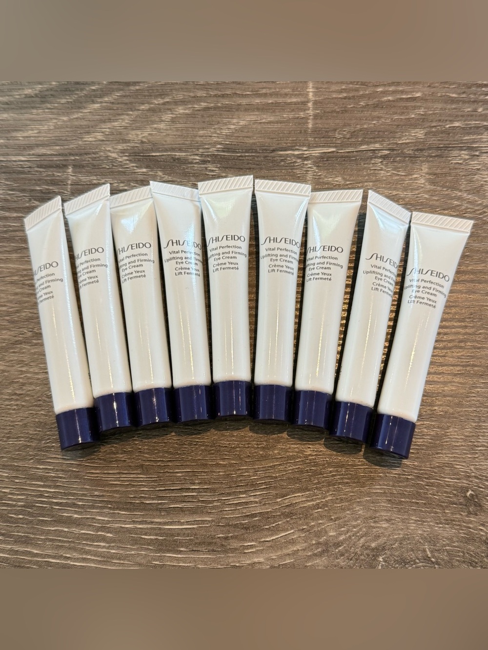 9x Shiseido Vital Perfection Uplifting and Firming Eye Cream 5ml Each